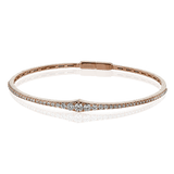 Bangle in 18k Gold with Diamonds - Simon G. Jewelry