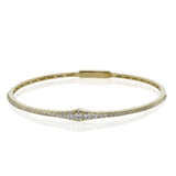 Bangle in 18k Gold with Diamonds - Simon G. Jewelry