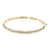 Bangle in 18k Gold with Diamonds - Simon G. Jewelry