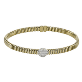 Bangle in 18k Gold with Diamonds - Simon G. Jewelry