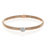 Bangle in 18k Gold with Diamonds - Simon G. Jewelry