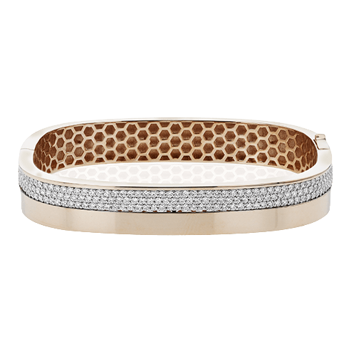 Bangle in 18k Gold with Diamonds - Simon G. Jewelry