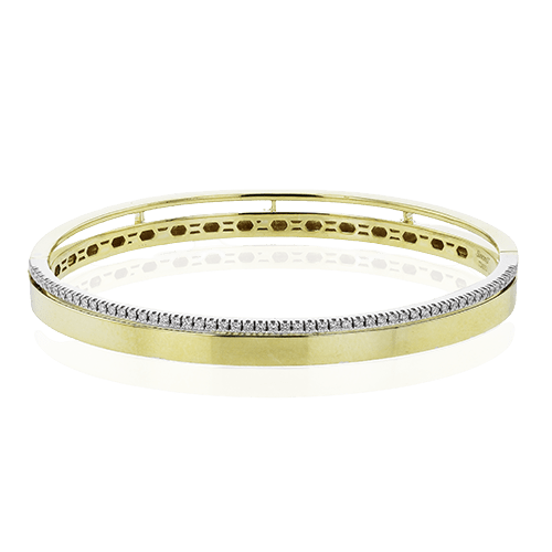 Bangle in 18k Gold with Diamonds - Simon G. Jewelry