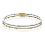 Bangle in 18k Gold with Diamonds - Simon G. Jewelry