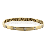 Bangle in 18k Gold with Diamonds - Simon G. Jewelry