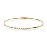 Bangle in 18k Gold with Diamonds - Simon G. Jewelry