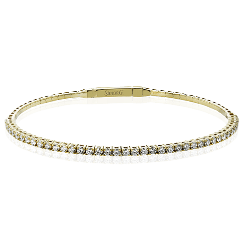 Bangle in 18k Gold with Diamonds - Simon G. Jewelry