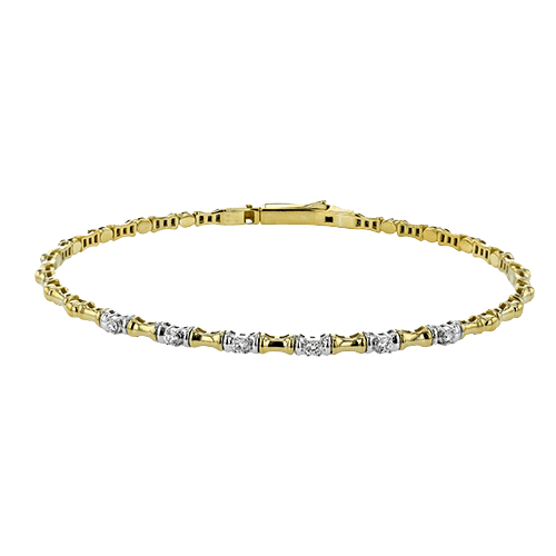 Bangle in 18k Gold with Diamonds - Simon G. Jewelry