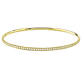 Bangle in 18k Gold with Diamonds - Simon G. Jewelry