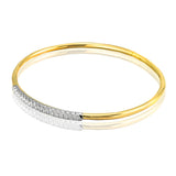 Bangle in 18k Gold with Diamonds - Simon G. Jewelry