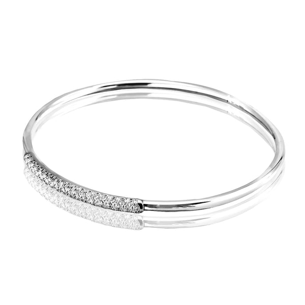 Bangle in 18k Gold with Diamonds - Simon G. Jewelry