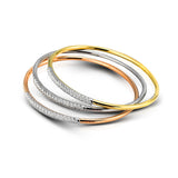 Bangle in 18k Gold with Diamonds - Simon G. Jewelry