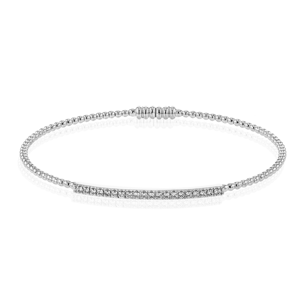 Beaded Bangle in 18k Gold with Diamonds – Simon G. Jewelry Beaded Bangle in 18k Gold with Diamonds – Simon G. Jewelry