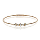 Beaded Bangle in 18k Gold with Diamonds - Simon G. Jewelry