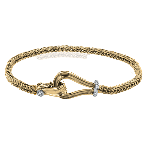 Bracelet in 18k Gold with Diamonds - Simon G. Jewelry