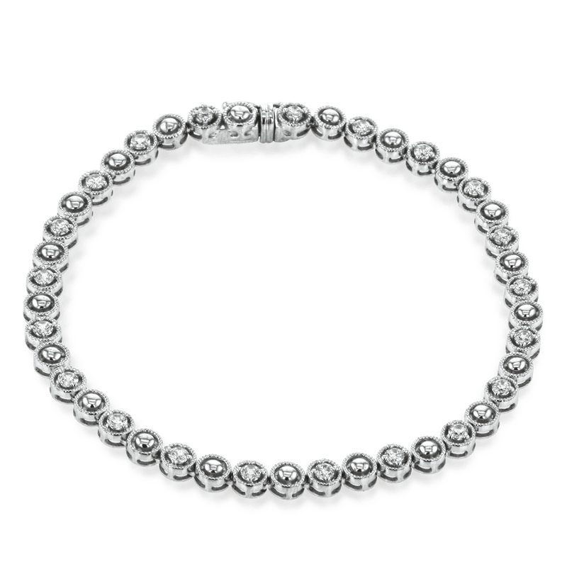 Bracelet in 18k Gold with Diamonds - Simon G. Jewelry