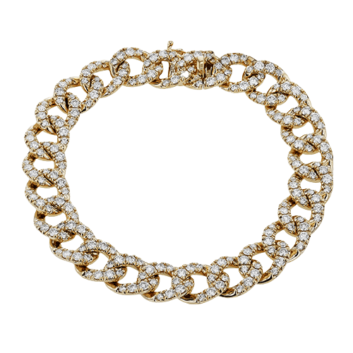 Bracelet in 18k Gold with Diamonds - Simon G. Jewelry