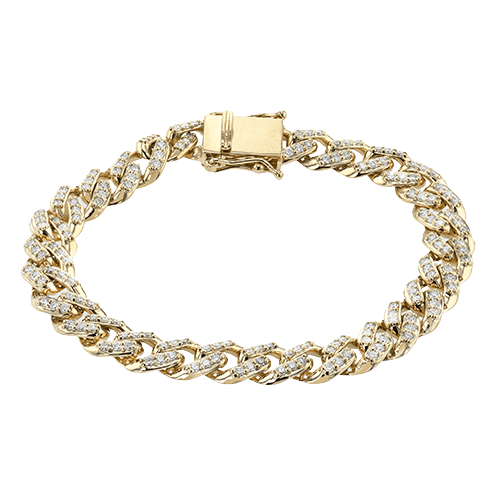 Bracelet in 18k Gold with Diamonds - Simon G. Jewelry