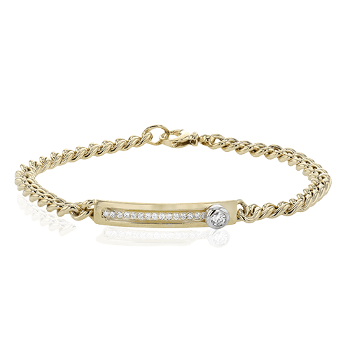 Bracelet in 18k Gold with Diamonds - Simon G. Jewelry