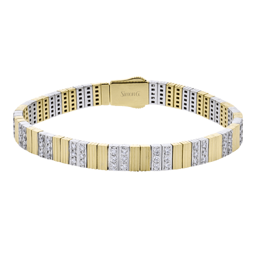 Bracelet in 18k Gold with Diamonds - Simon G. Jewelry