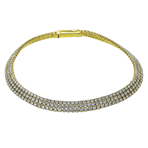 Bracelet in 18k Gold with Diamonds - Simon G. Jewelry