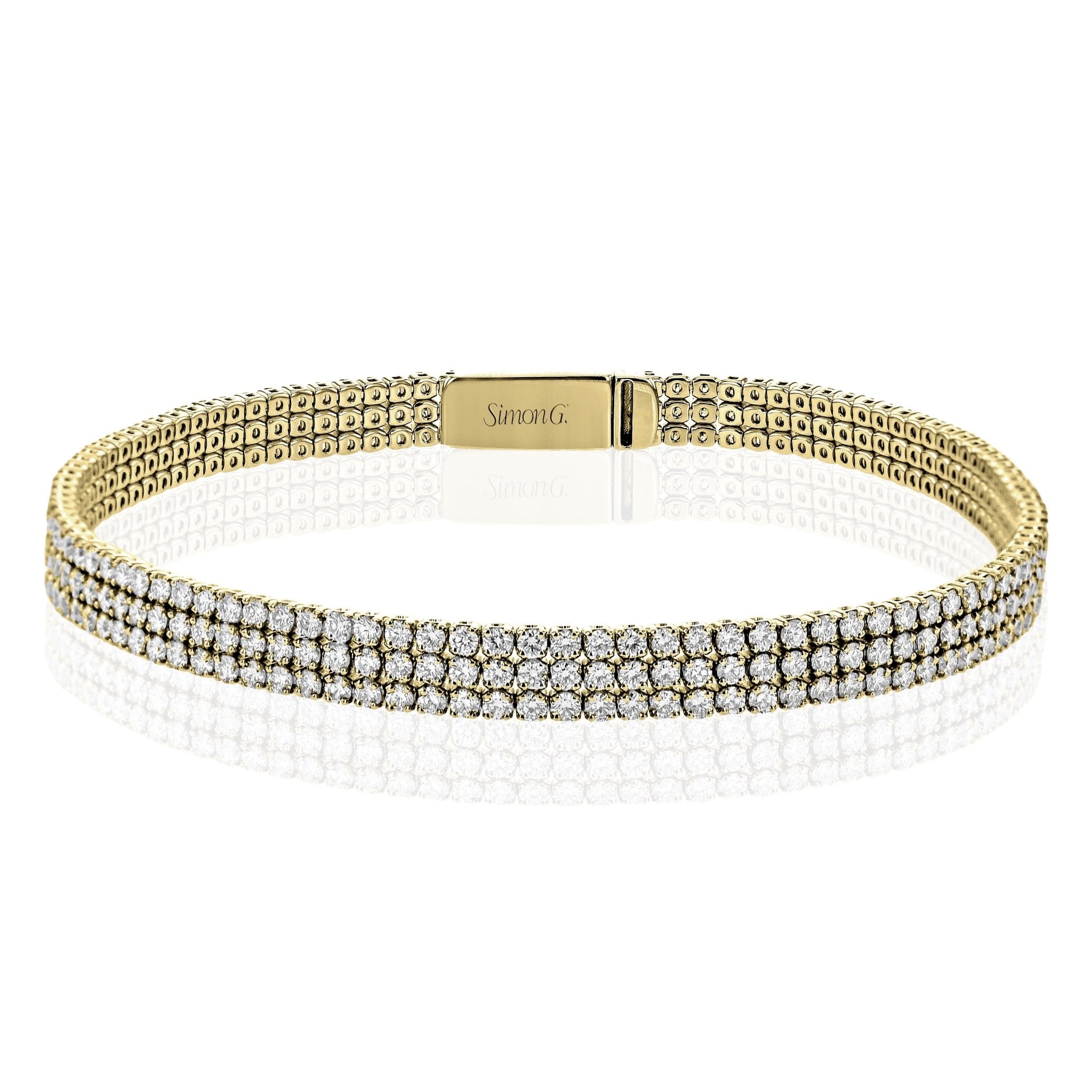 Bracelet in 18k Gold with Diamonds - Simon G. Jewelry
