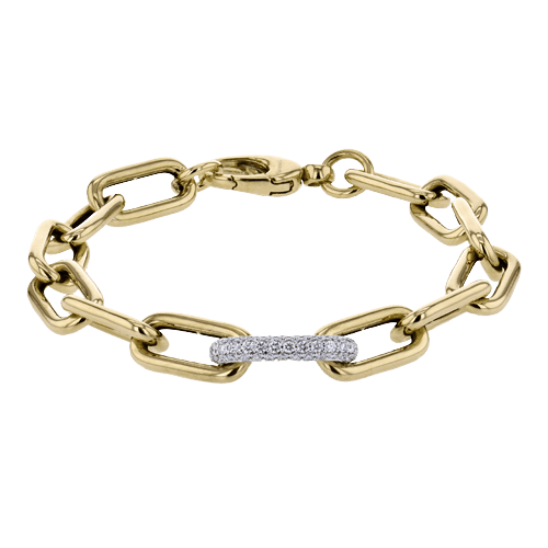 Bracelet in 18k Gold with Diamonds - Simon G. Jewelry