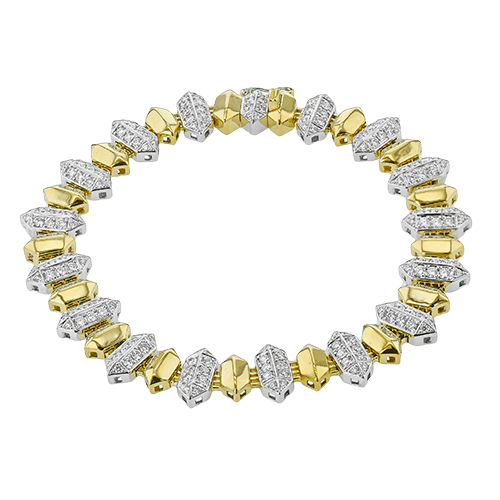 Bracelet in 18k Gold with Diamonds - Simon G. Jewelry