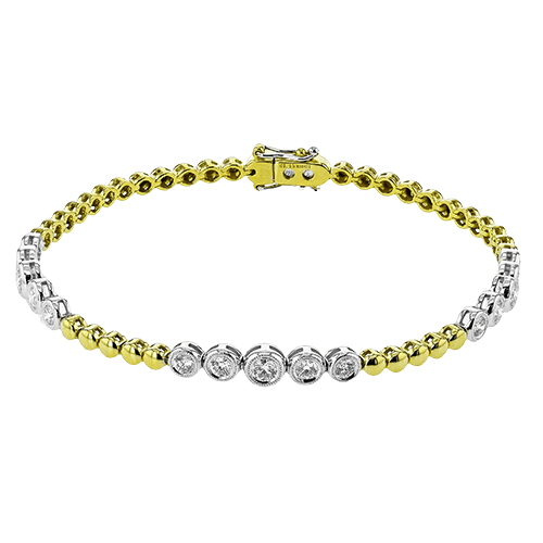 Bracelet in 18k Gold with Diamonds - Simon G. Jewelry
