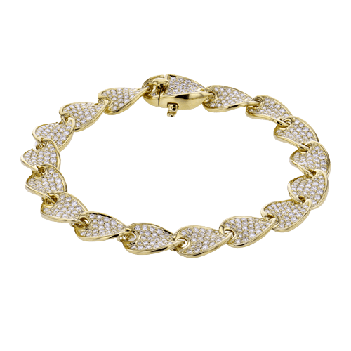 Bracelet in 18k Gold with Diamonds - Simon G. Jewelry