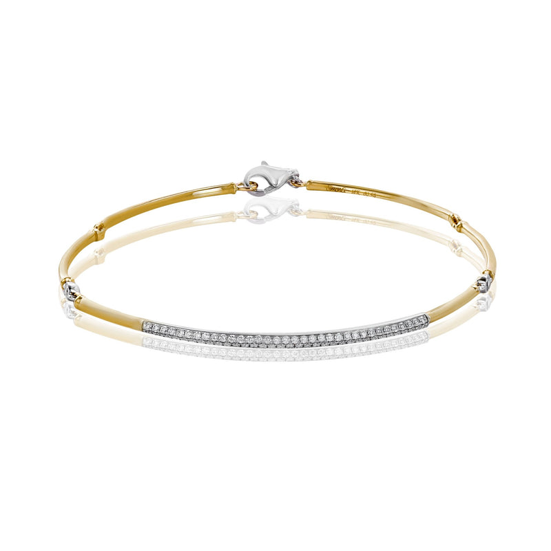 Bracelet in 18k Gold with Diamonds - Simon G. Jewelry