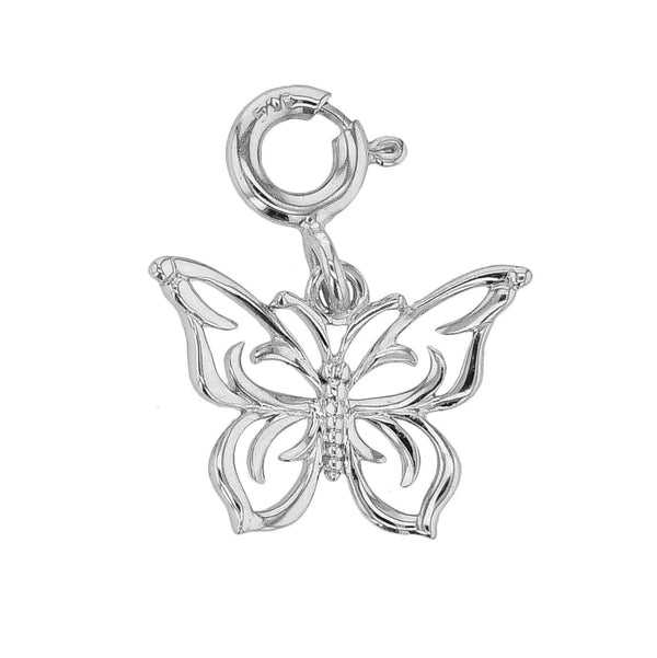 Butterfly Charm in 14k Gold - Simon G. Jewelry