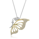 Butterfly Pendant Necklace in 18k Gold with Diamonds - Simon G. Jewelry