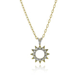 Celestial Medallion Pendant Necklace in 18k Gold with Diamonds - Simon G. Jewelry