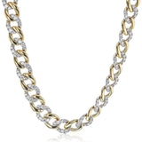 Chain Link Necklace in 18k Gold with Diamonds - Simon G. Jewelry