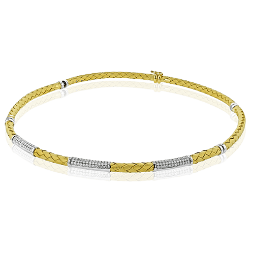 Choker in 18k Gold with Diamonds - Simon G. Jewelry