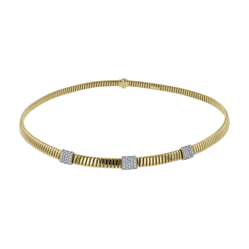 Choker in 18k Gold with Diamonds - Simon G. Jewelry
