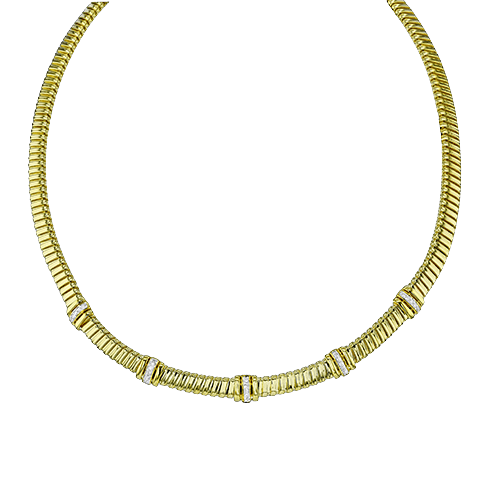 Choker in 18k Gold with Diamonds - Simon G. Jewelry
