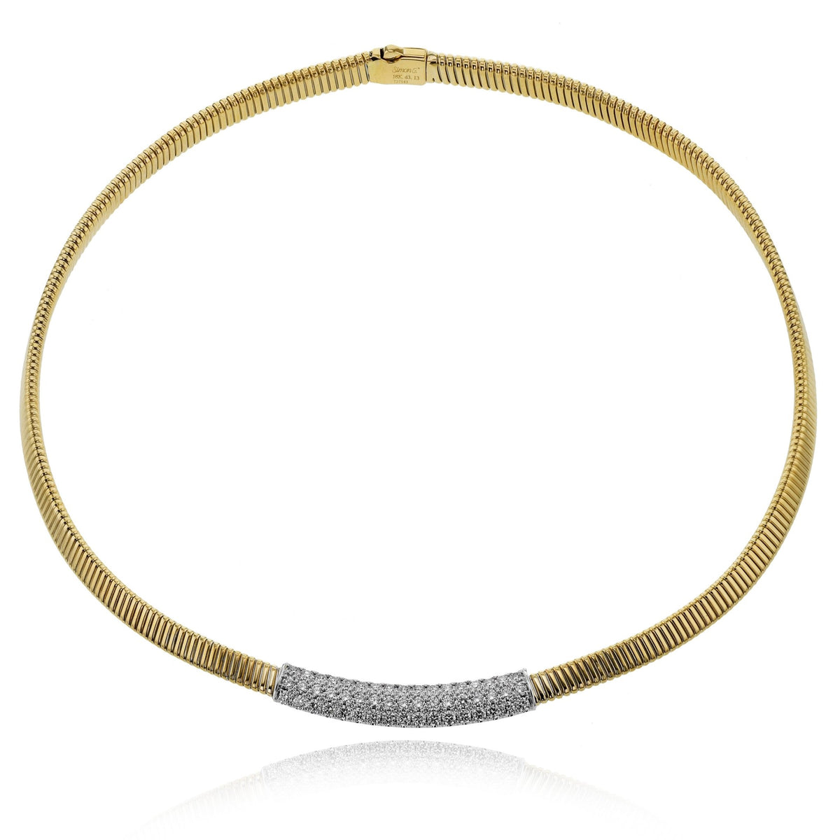 Choker Necklace in 18k Gold with Diamonds – Simon G. Jewelry