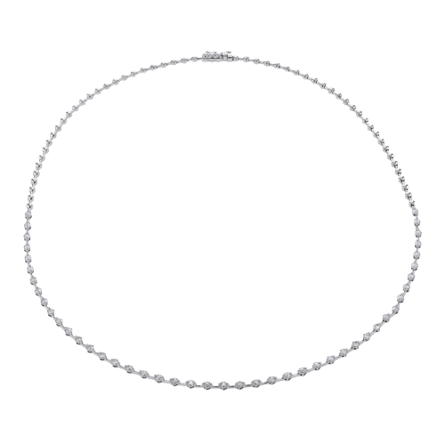 Classic Diamond Tennis Necklace in 18k Gold - Simon G. Jewelry