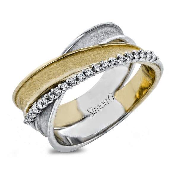 Clio Fashion Ring in 18k Gold with Diamonds - Simon G. Jewelry