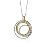 Clio Pendant Necklace in 18k Gold with Diamonds - Simon G. Jewelry