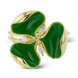 Clover Fashion Ring in 18k Gold with Diamonds - Simon G. Jewelry