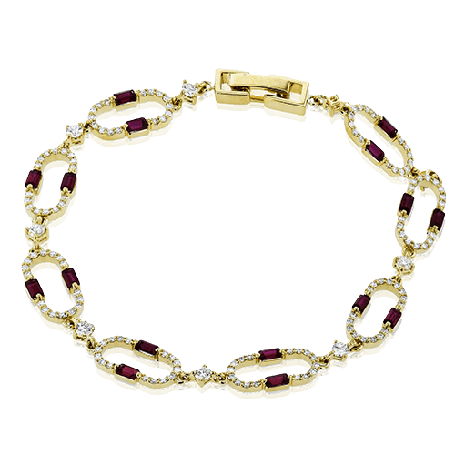 Color Bracelet in 18k Gold with Diamonds - Simon G. Jewelry