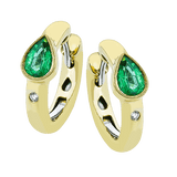 Color Earring in 18k Gold with Diamonds - Simon G. Jewelry