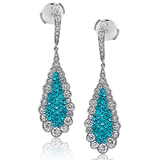 Color Earring in 18k Gold with Diamonds - Simon G. Jewelry