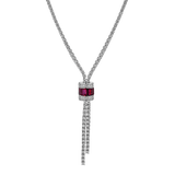 Color Necklace in 18k Gold with Diamonds - Simon G. Jewelry