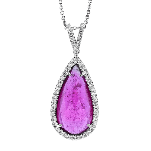 Color Pendant in 14k Gold with Diamonds - Simon G. Jewelry