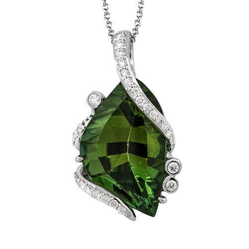 Color Pendant in 18k Gold with Diamonds - Simon G. Jewelry