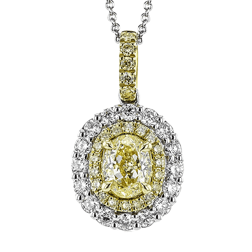 Color Pendant in 18k Gold with Diamonds - Simon G. Jewelry